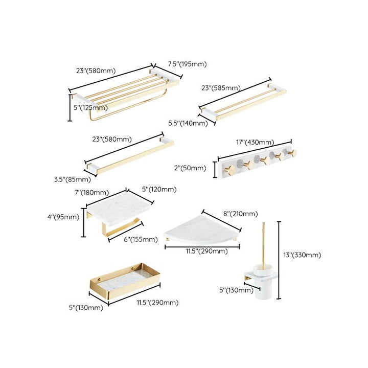 BowLift | Modern White Bathroom Accessory As A Single Piece Or In A Set Made Of Marble