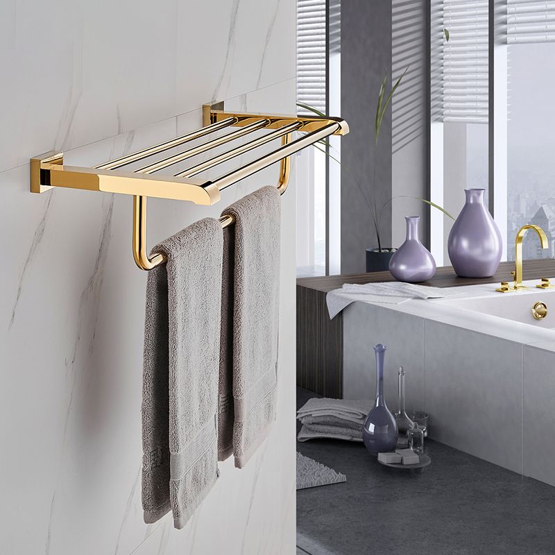 BowLift | Modern Towel Bar Bathroom Hardware Set Bathroom Shelf Gold Bathroom Accessories Set