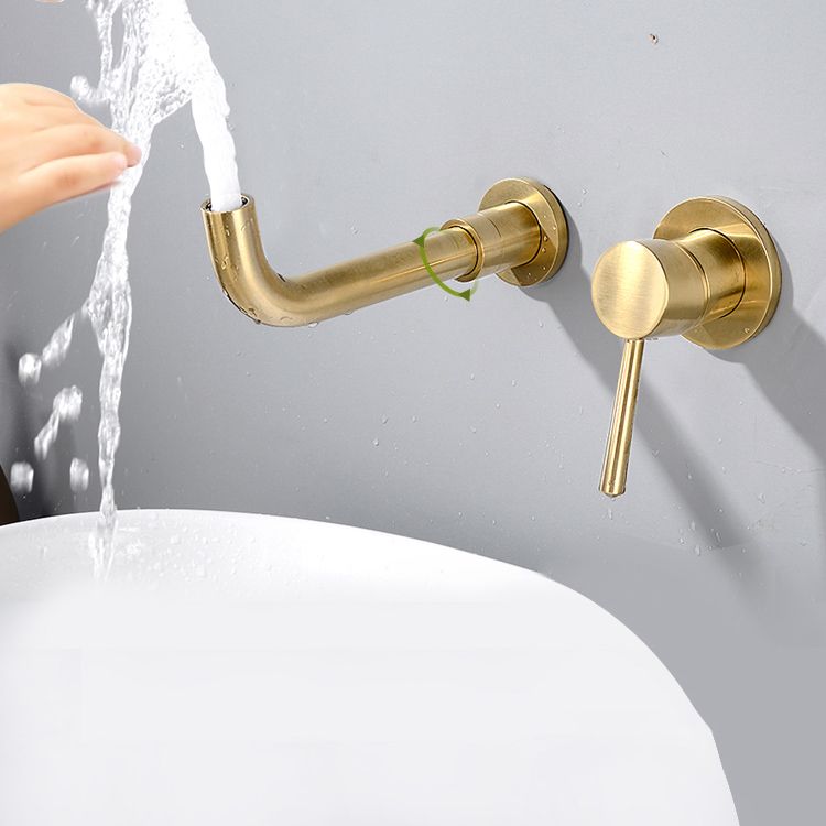 BowLift | Contemporary Wall-Mounted Single-Hand Kitchen Faucet Low Arc Water Filler