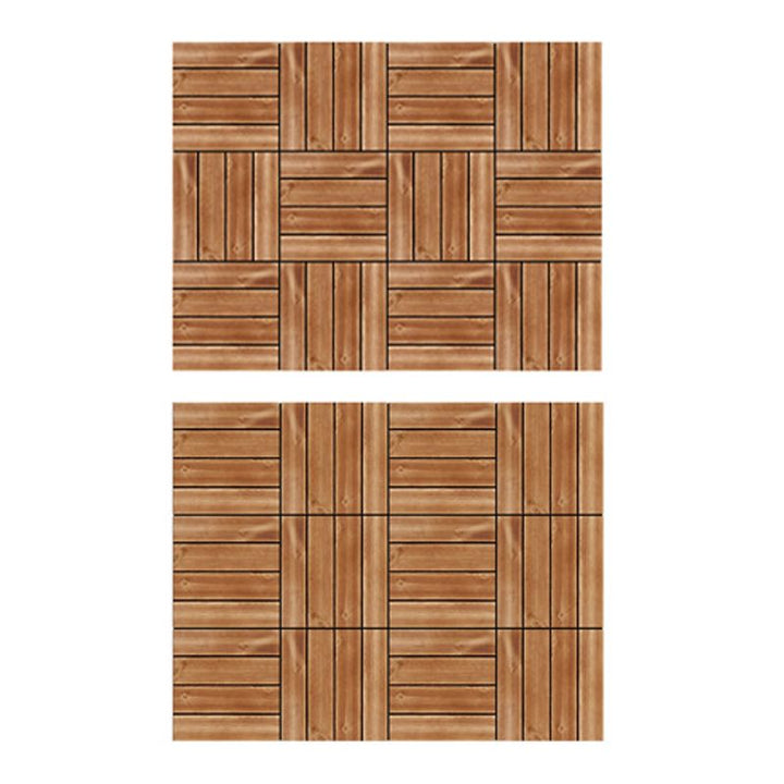 BowLift | Pine Floor Tile Water Repellent Click-Lock Traditional Wood Floor for Living Room