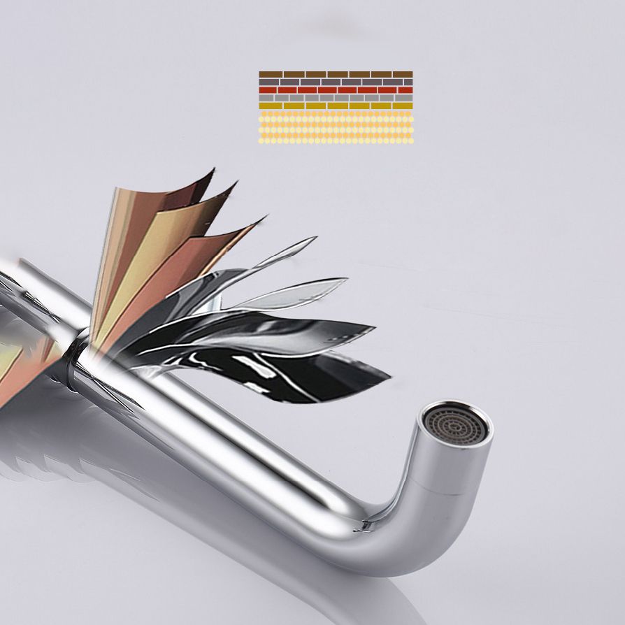 BowLift | Glam Wall-mounted Bathroom Faucet Copper Single Handle Low Arc Basin Faucet for Bathroom