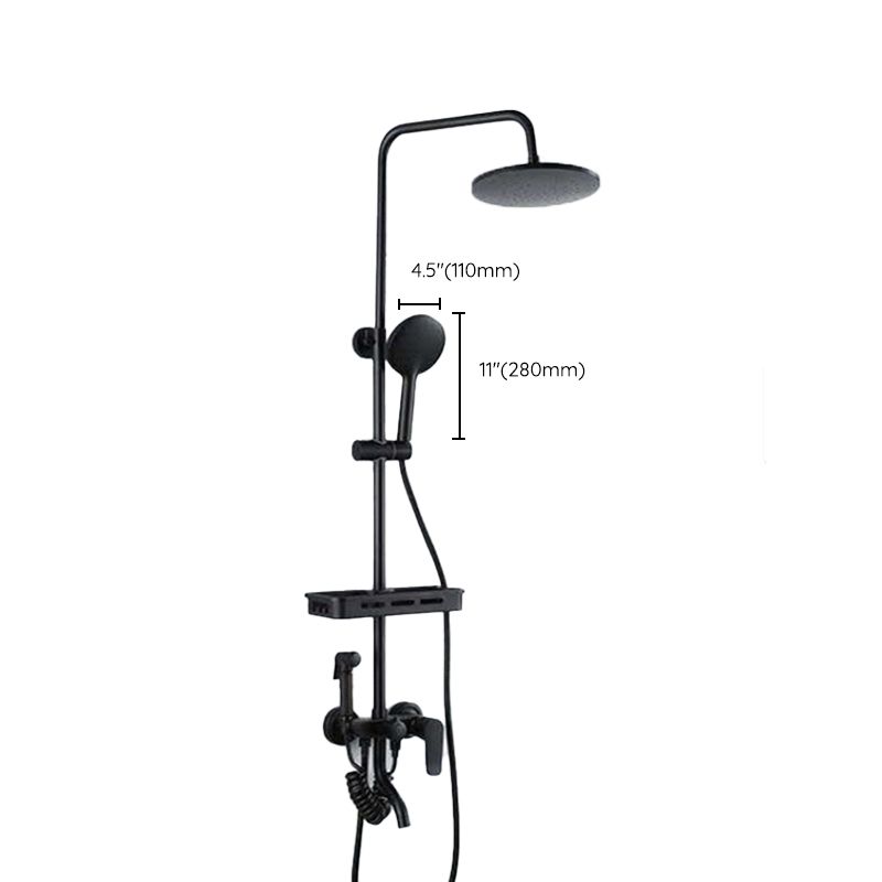 BowLift | Modern adjustable swivel shower head metal shower fixture on the wall