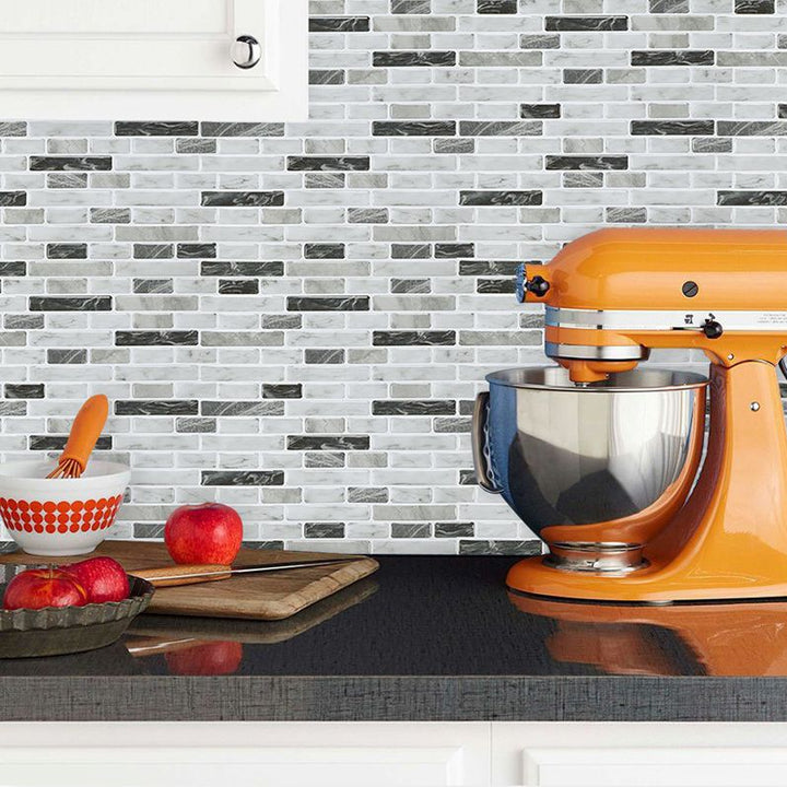 BowLift | Modern Peel & Stick Field Tile PVC Offset Joint Peel & Stick Subway Tile
