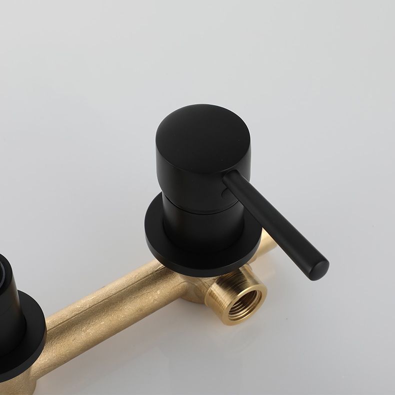 BowLift | Industrial Wall-Mounted Bathroom Faucet 2-Hole Swivel Spout Basin Faucet