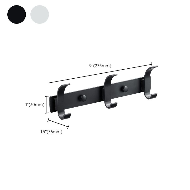 BowLift | Modern Bathroom Accessory Set Silver/Black Bathroom Accessory Kit