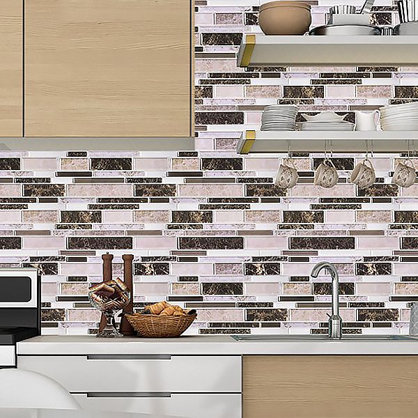 BowLift | Modern Peel and Stick Wall Tile PVC Offset Joint Peel and Stick Wall Tile