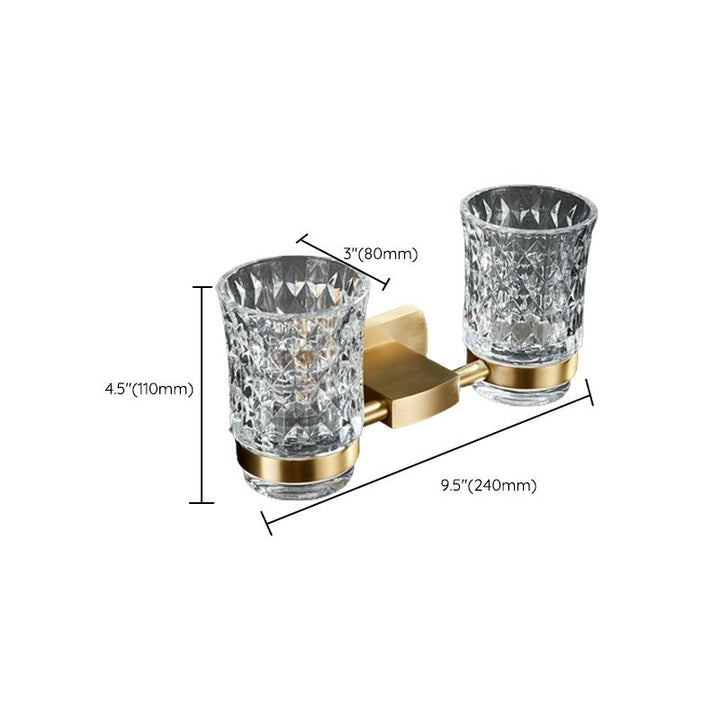 BowLift | Traditional Golden Bath Accessories Set Brass Bathroom Accessories Kit