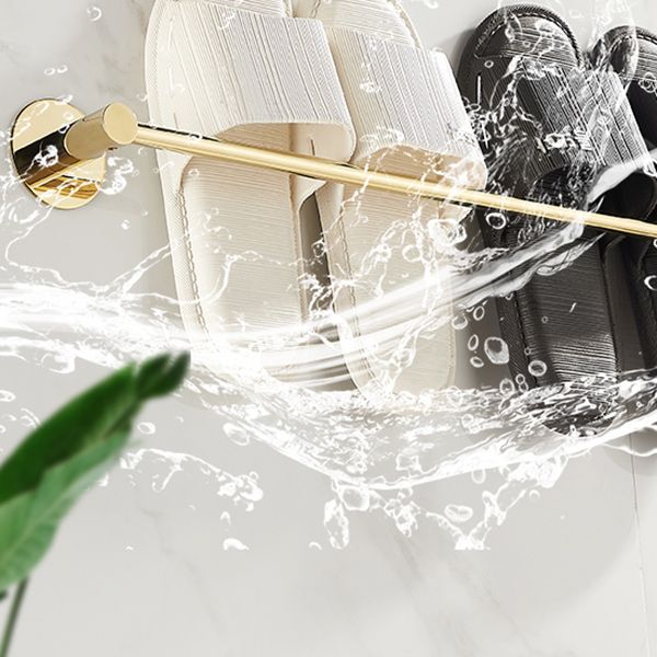 BowLift | 2-piece bathroom accessory set modern stainless steel slipper rack