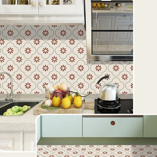 BowLift | Square Peel and Stick Back Wall Plastic Single Tile Wallpaper with Non-Slip Surface