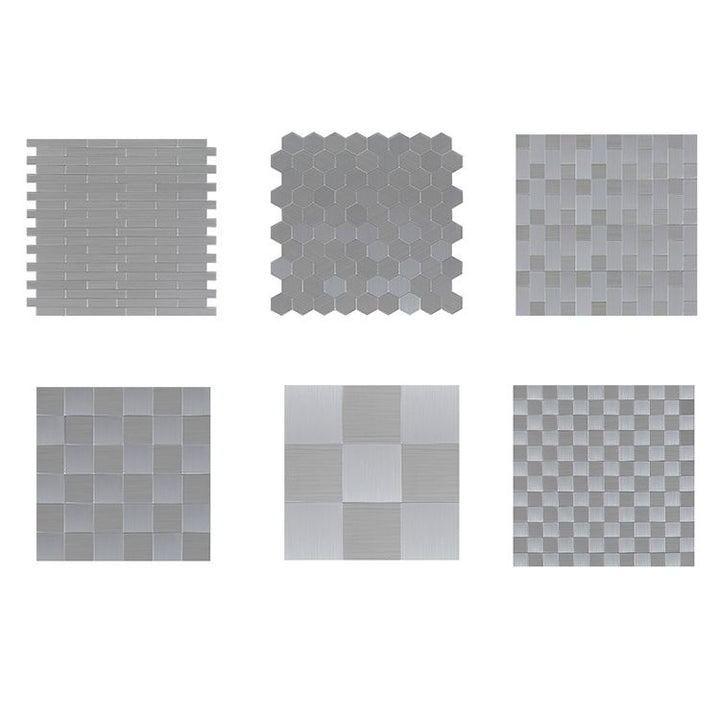 BowLift | Subway Tile Wallpaper Contemporary Peel and Stick Wall Tile with Metal Look