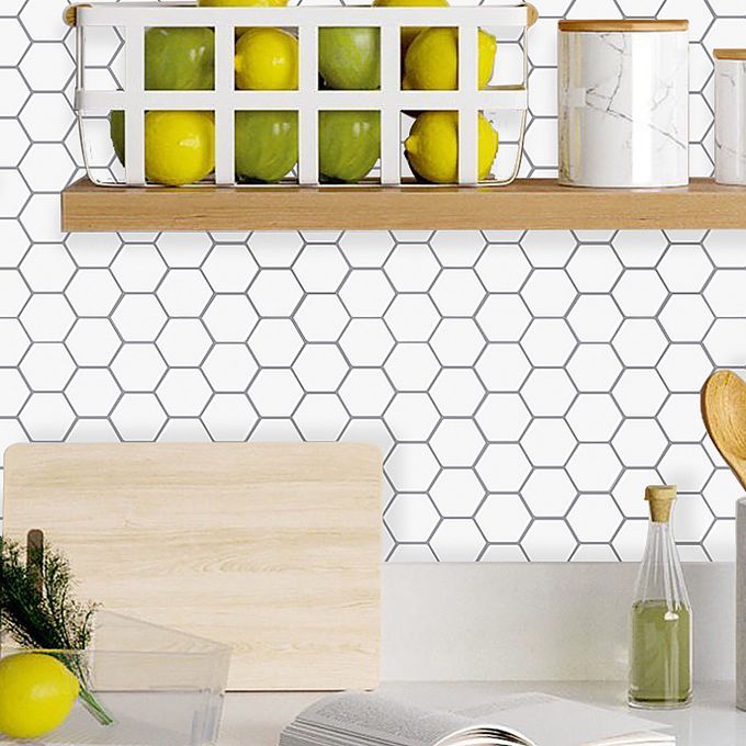 BowLift | Modern Peel-and-Stick Wall PVC Hexagon Peel-and-Stick Tile