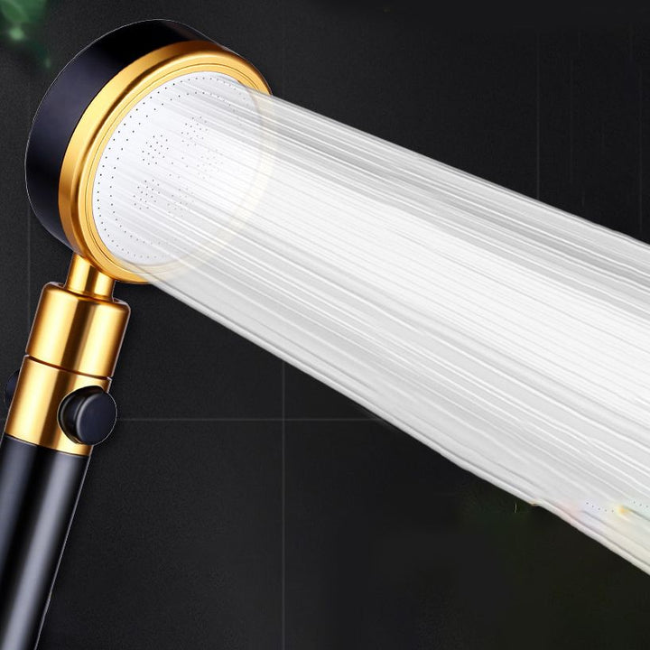 BowLift | Modern Metal Hand Shower in Black Water efficient round Shower Head