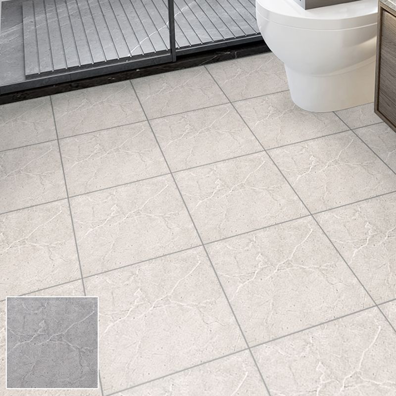 BowLift | Square Bathroom PVC Flooring 12" x 12" x 0.07 mm Peel and Stick Vinyl Flooring