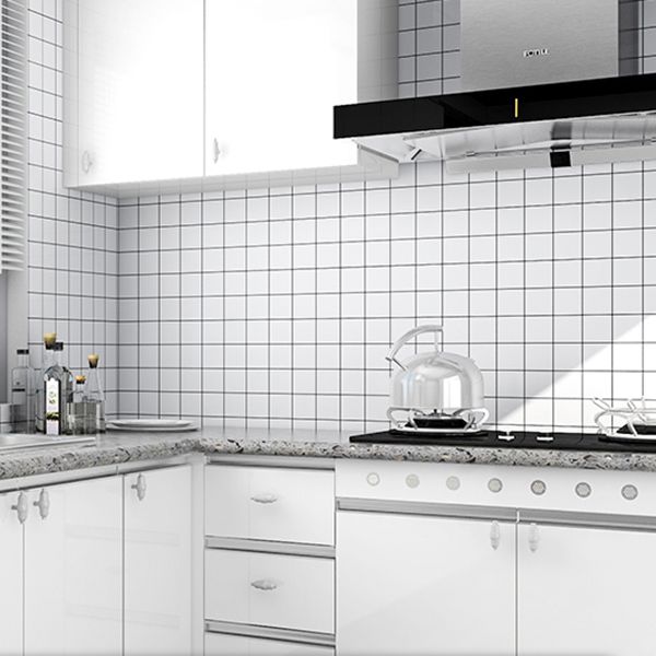 BowLift | Rectangular PVC 12" X 23" 6-Pack Peel and Stick Wall Tile Kitchen and Bathroom Back Splash