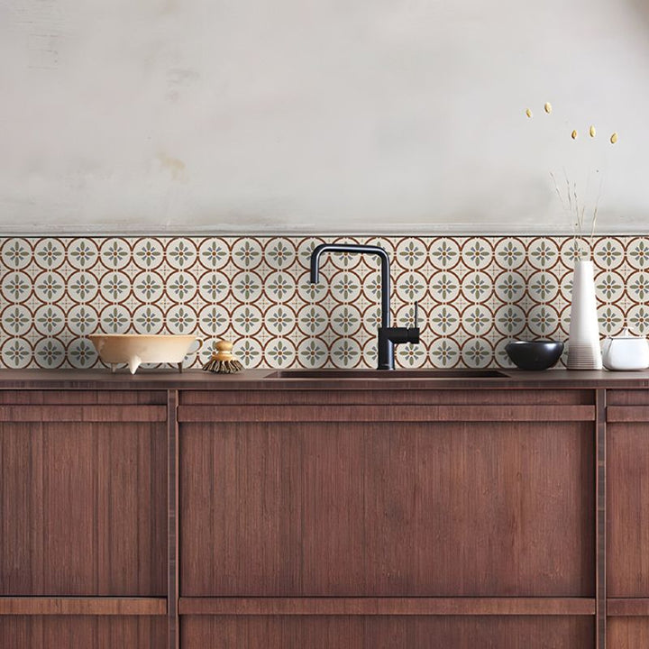 BowLift | Waterproof Peel & Stick Tile Square Pattern Print Single Tile