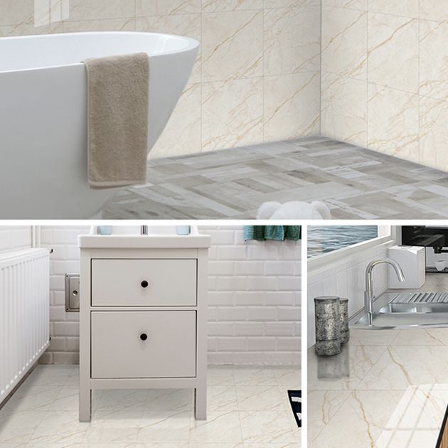 BowLift | PVC Peel & Stick Field Tile Single Tile Waterproof Wallpaper with Square Shape