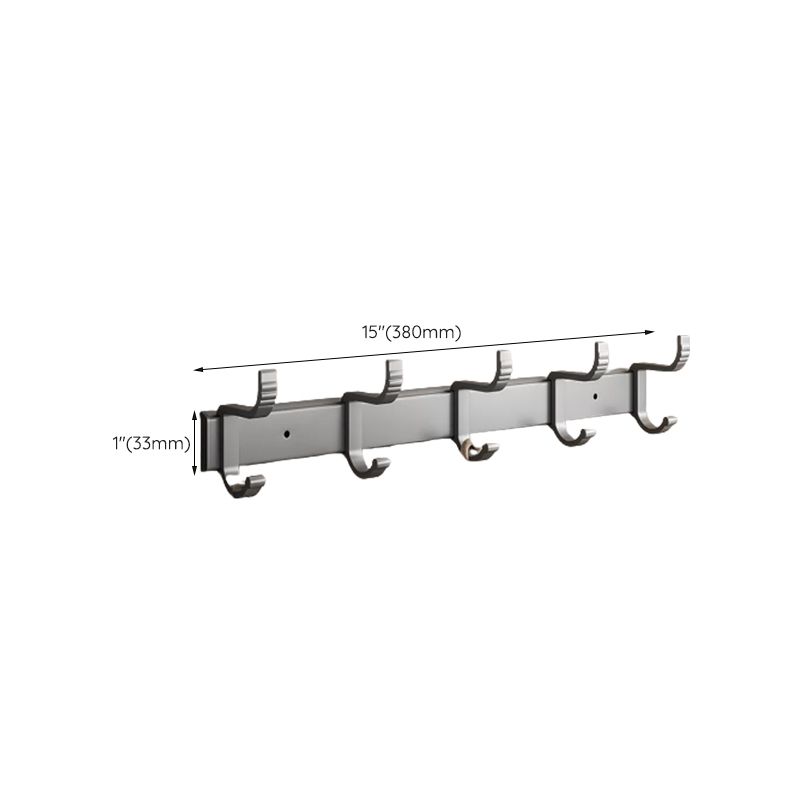 BowLift | Gray bathroom accessories as a single piece or as a set with towel holder/bathroom shelf/robe hooks