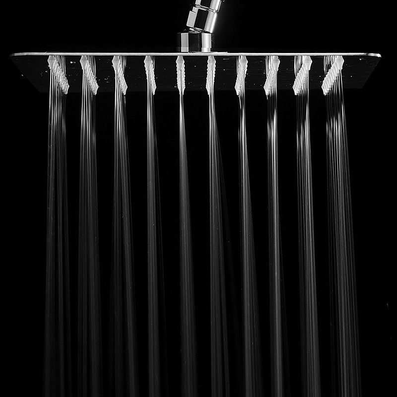 BowLift | Contemporary Shower Combo Fixed Shower Head Stainless Steel Wall Mounted Square Shower Head