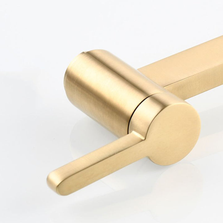 BowLift | Beautiful Wall Mounted Brass Fixtures Stain Resistant Wall Mounted Bathroom Faucet