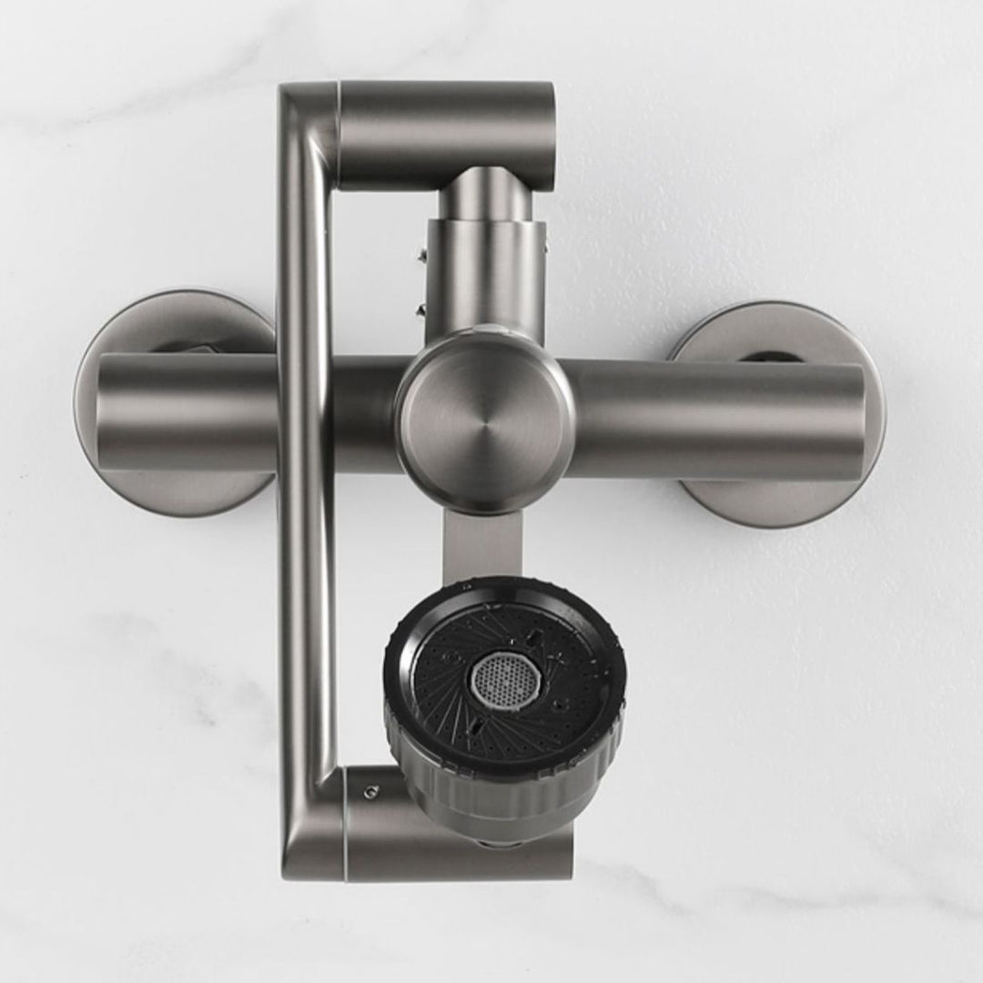BowLift | Modern Wall-Mounted Kitchen Faucet Single Lever Faucet in Chrome