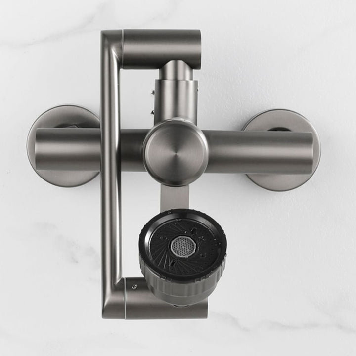 BowLift | Modern Wall-Mounted Kitchen Faucet Single Lever Faucet in Chrome