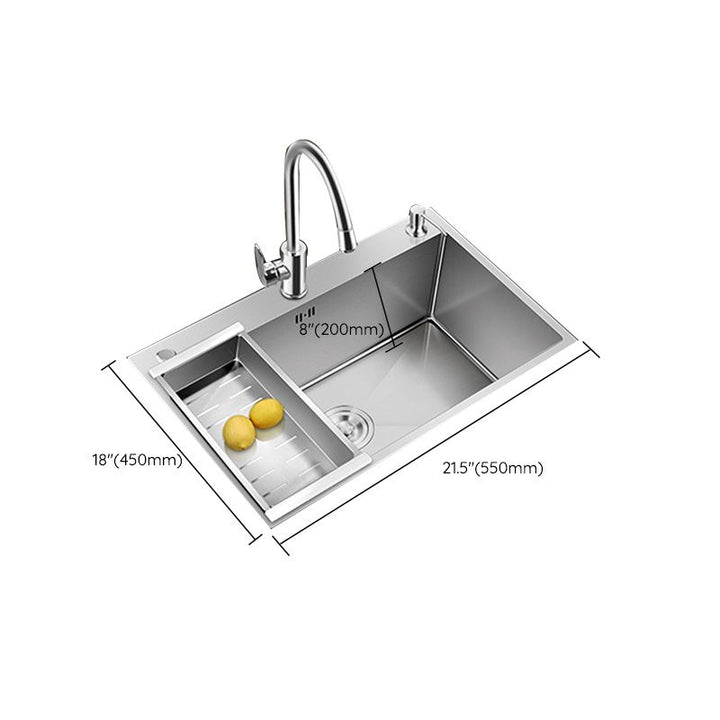 BowLift | Contemporary Style Kitchen Sink Stainless Steel Colorfast Built-in Sink