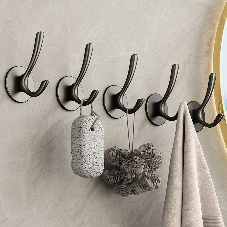 BowLift | 10-piece Bathroom Accessory Set Modern Matt Gray Bathrobe Hooks