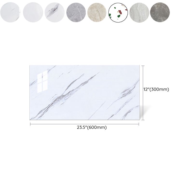 BowLift | Modern Pearl Wall Protection Element PVC Wall Access Panel Peel and Stick Wall Tile Set of 5