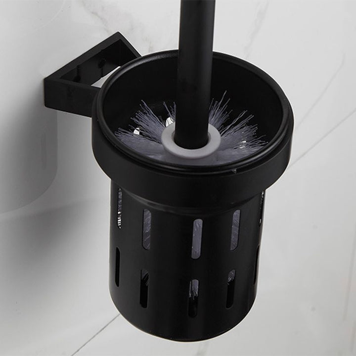 BowLift | Modern Matt Black Bathroom Shelf Paper Holder Bathroom Accessory Set