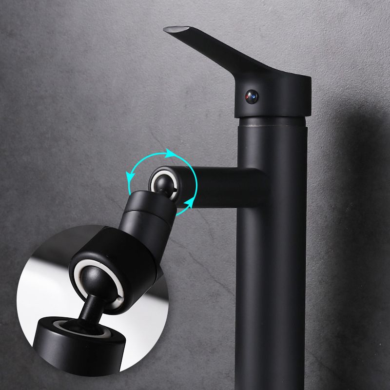 BowLift | Modern Sink Faucet Copper Lever Handle Low Arc Pull Out Sink Faucet