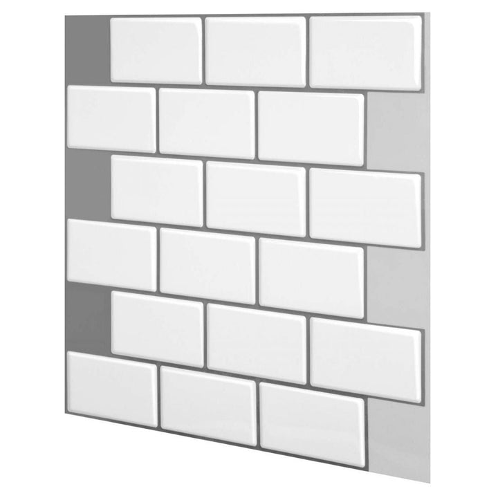BowLift | Modern Peel and Stick Wall Tile PVC Offset Joint Peel and Stick Wall Tile