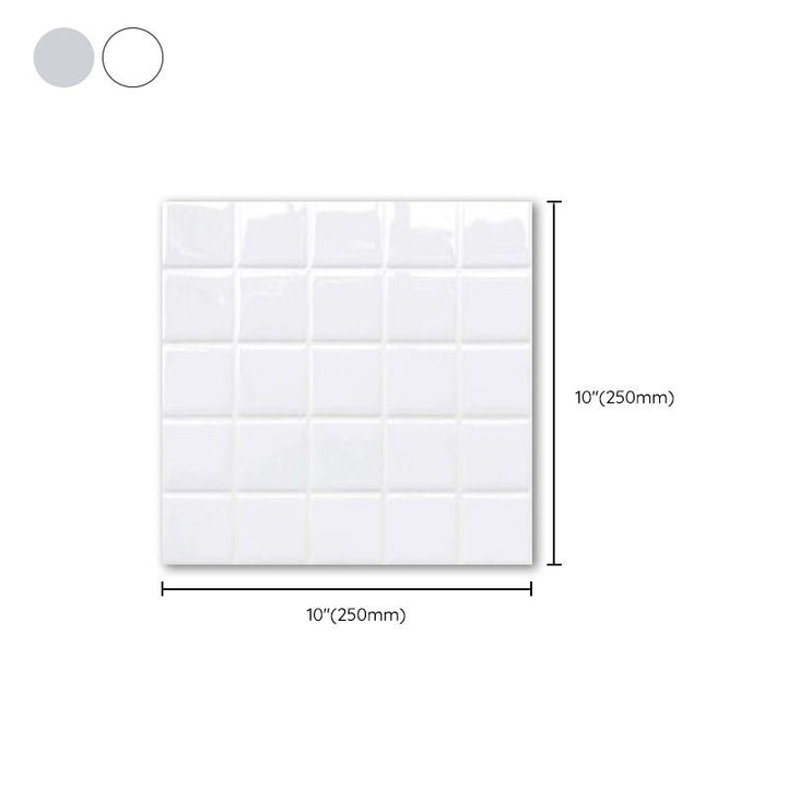 BowLift | White Mosaic Peel & Stick Tile Waterproof Kitchen Backsplash Wallpaper
