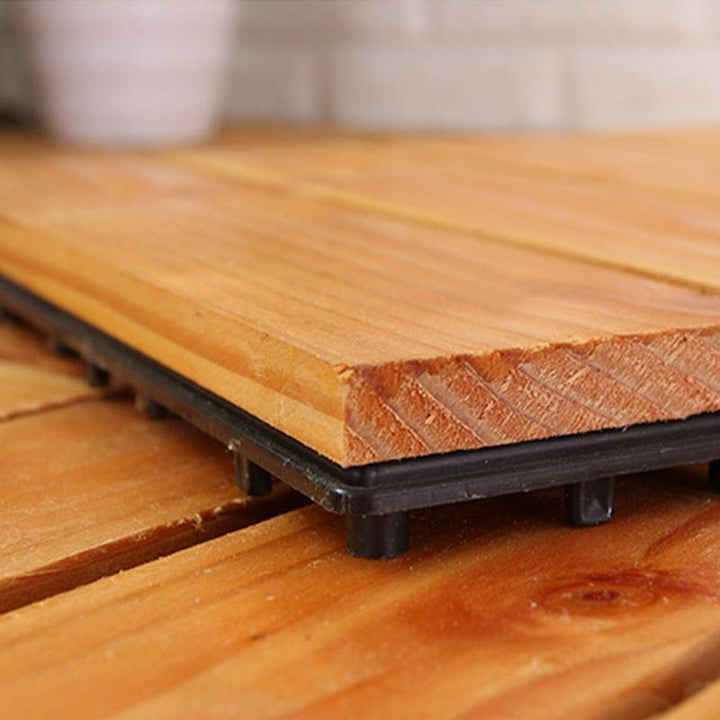 BowLift | Connection Patio Floor Tiles Made of Solid Wood Patio Floor Tiles