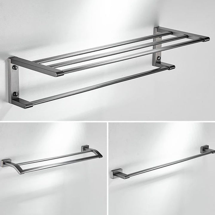 BowLift | Matte Gray Bathroom Set Metal Bathroom Accessories Hardware Set