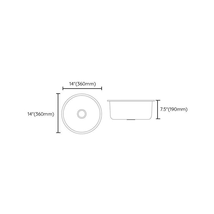 BowLift | Contemporary Style Kitchen Sink Stainless Steel Kitchen Sink with Single Bowl