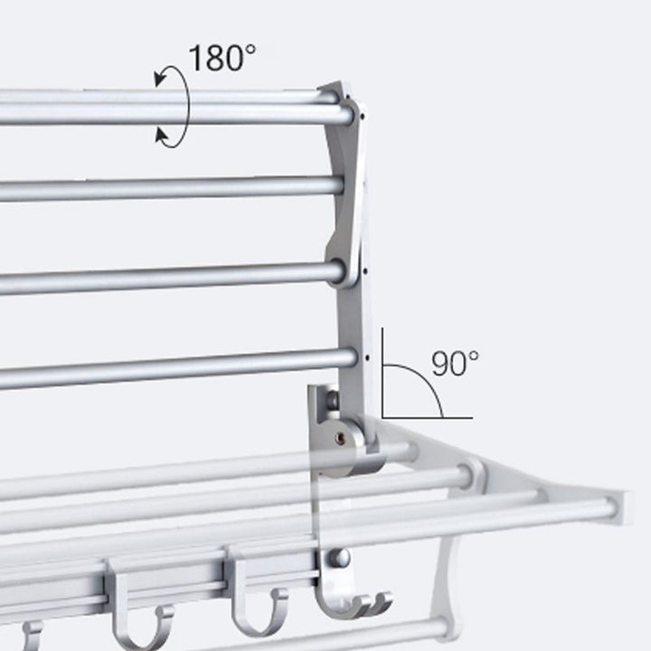 BowLift | Silver Contemporary Bathroom Hardware Set Stainless Steel Aluminum Bathroom Set