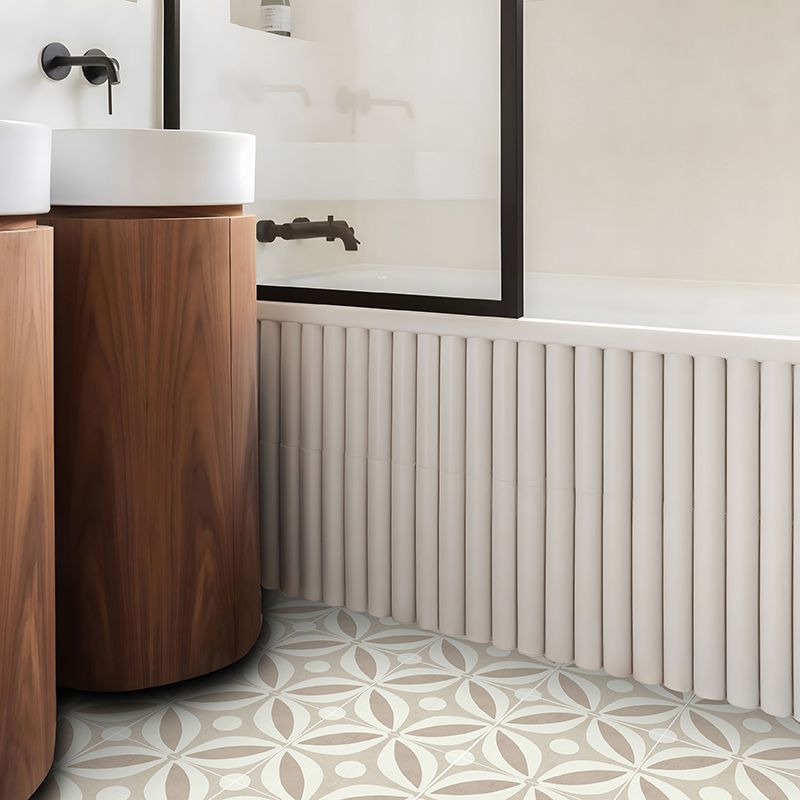 BowLift | Square Stain-Resistant Peel & Stick Tile with Pattern Single Tile for Splash Wall