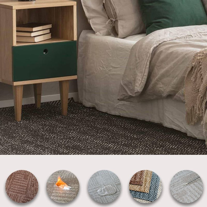 BowLift | Living Spaces Square Vinyl Flooring Peel and Stick Fabric Look PVC Floor Covering