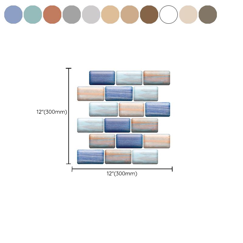 BowLift | Modern Matte Peel and Stick Tile Rectangular PVC Subway Tile for Bathroom