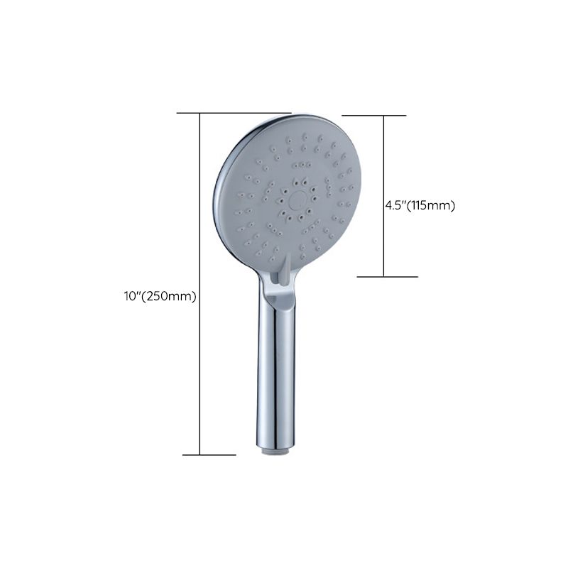 BowLift | Silver Shower Head Combo Metal Modern 5 Spray Pattern Shower Heads
