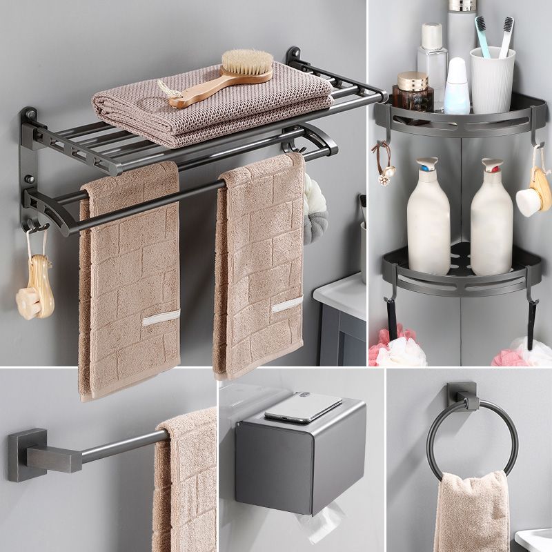 BowLift | Modern Bathroom Accessories Hardware Set Gray Bathroom Hardware Set