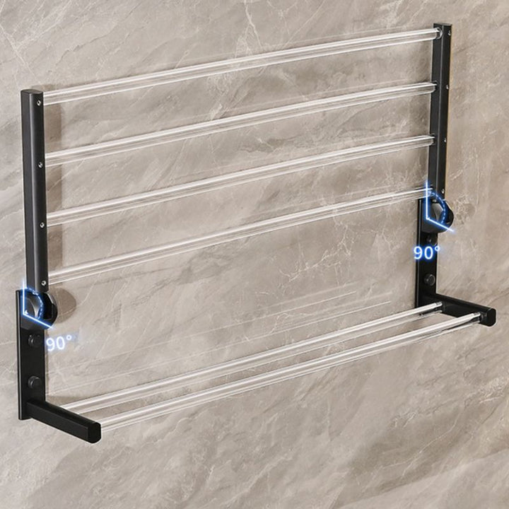 BowLift | Modern Bath Accessories Set Black Towel Bar Bath Shelf Bathroom Fixtures Set