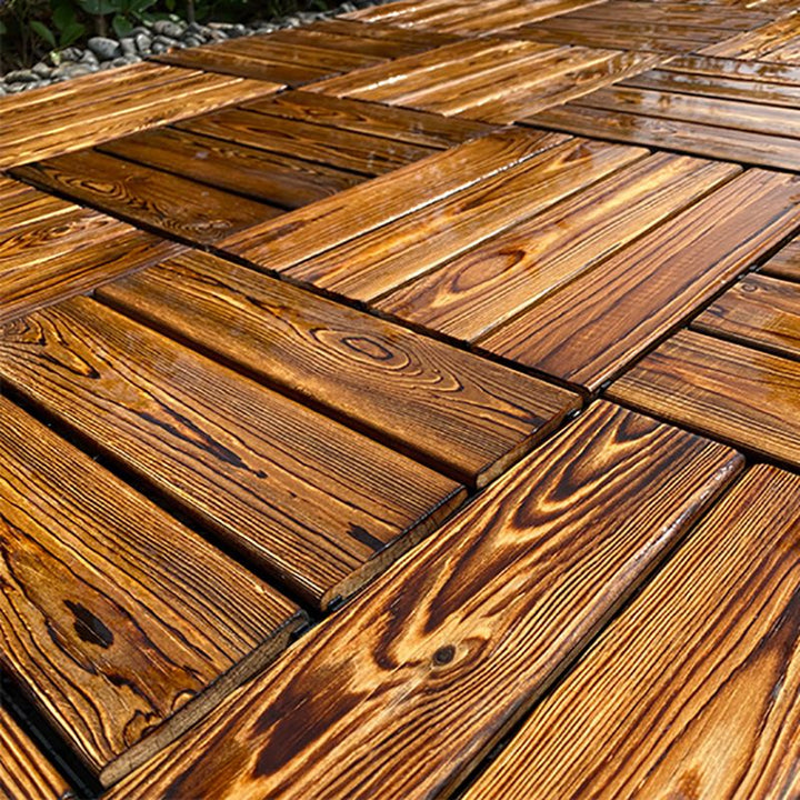 BowLift | Outdoor composite decking tiles with snap-in stripe detail kit decking tiles