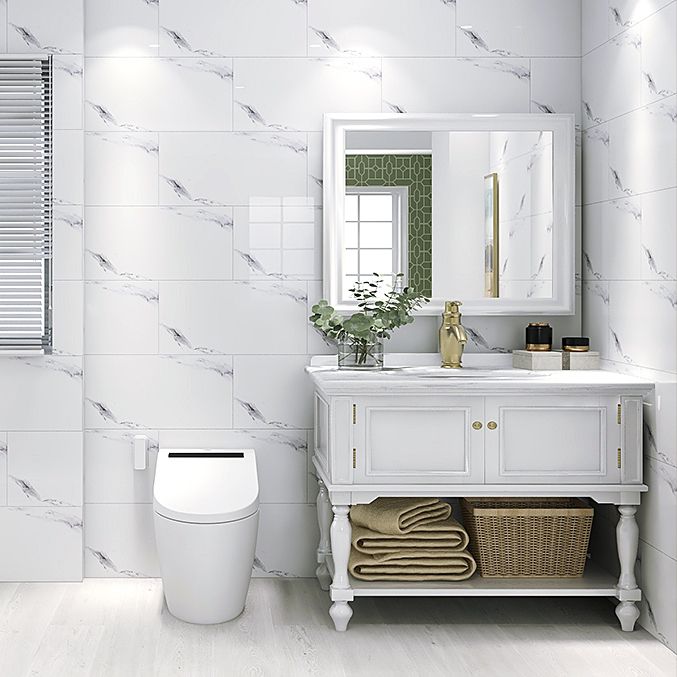 BowLift | Rectangular Single Tile 12" x 24" Waterproof Splash Wall Tile for Bathroom