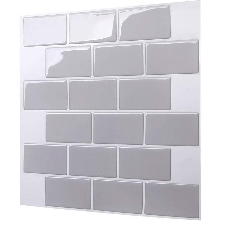 BowLift | Modern Peel and Stick Wall Tile PVC Offset Joint Peel and Stick Wall Tile