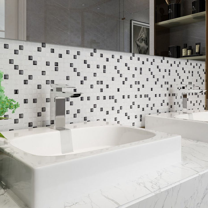BowLift | Square Peel & Stick Mosaic Tile Plastic Grid Peel & Stick Mosaic Tile