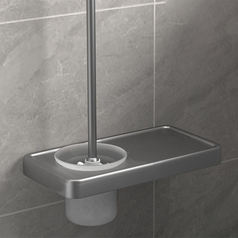 BowLift | Modern gray bathroom hardware set towel rack paper holder bathroom accessory set