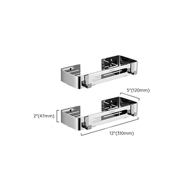 BowLift | Modern Stainless Steel Bathroom Shelf Paper Holder Bathroom Accessory Set