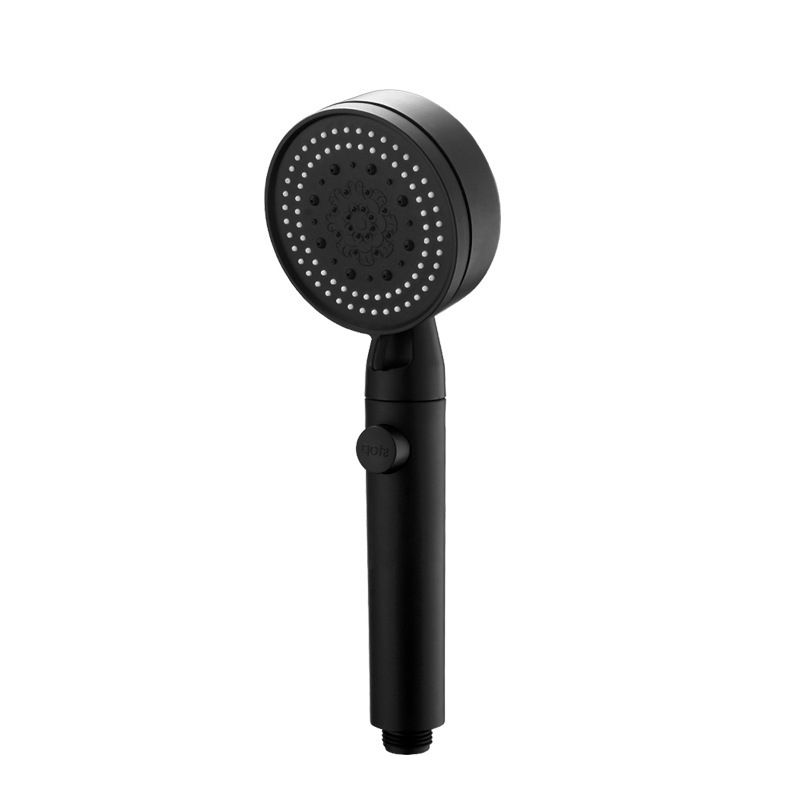 BowLift | Classic Shower Head Adjustable Spray Pattern Round Shower Head in Black
