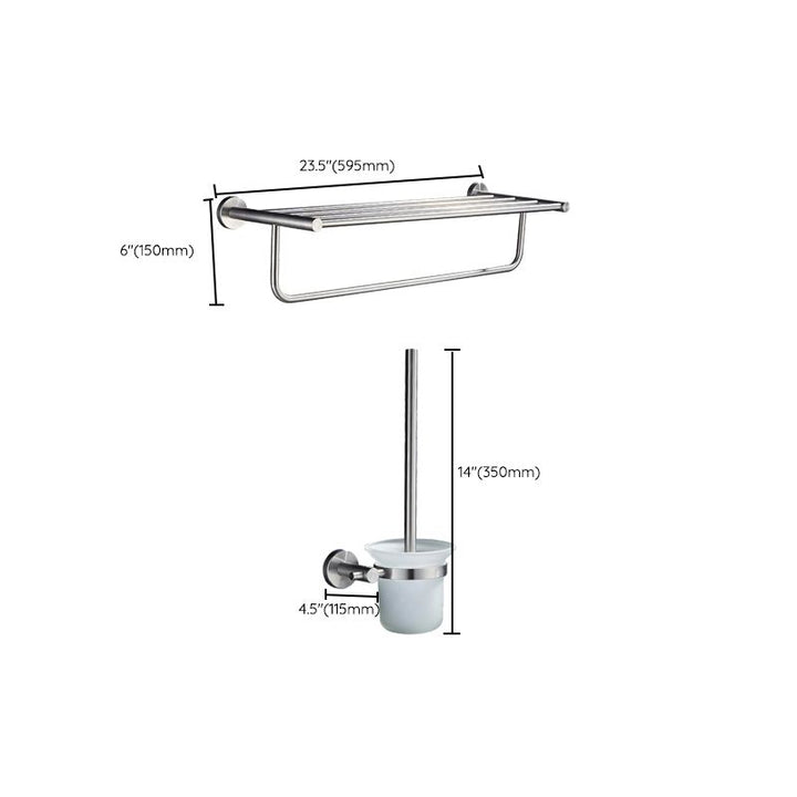 BowLift | Chrome Traditional Bathroom Accessory Set Stainless Steel Bathroom Set